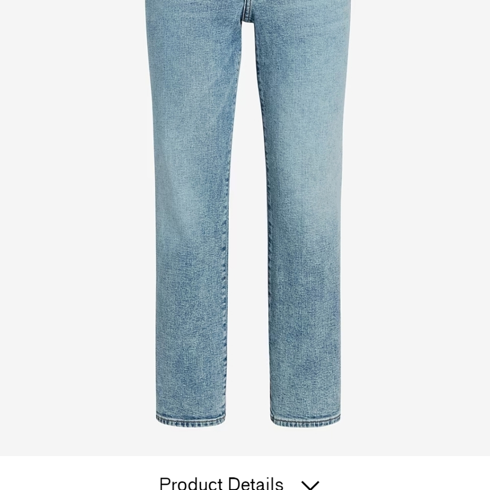 Express Low Rise Light Wash 90s Ankle Boot Jeans - Picture 5 of 8